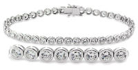 Full-Bezel Set Tennis Bracelet