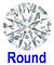 Round loose diamond